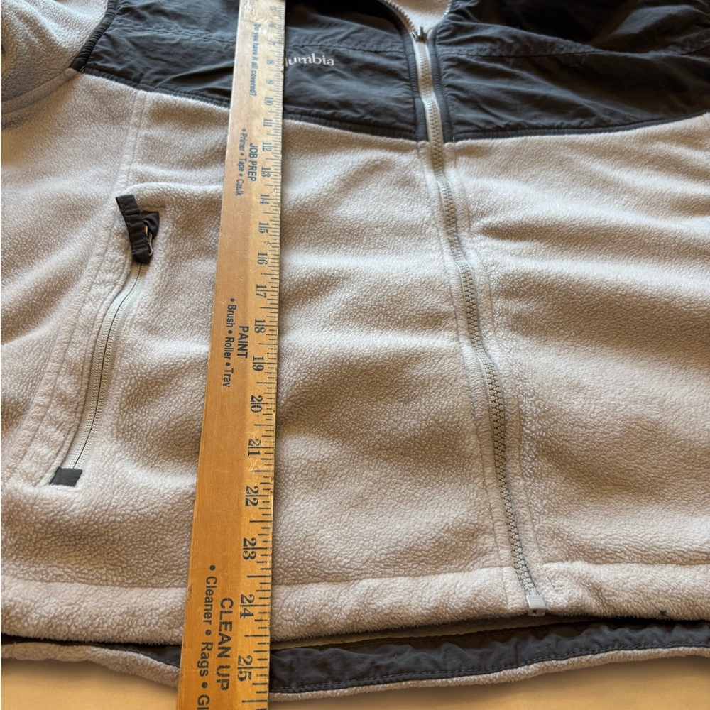 Columbia Gray Black Fleece Jacket Men’s Full Zip Performance - Picture 6 of 7